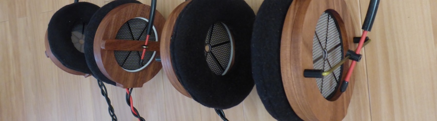 "Hand made electrostatic headphones"