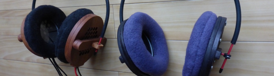 "Hand made electrostatic ear speakers"